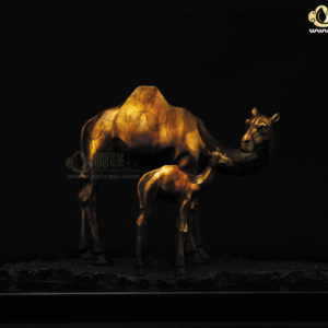 铜雕骆驼 母子骆驼