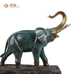 大象铜雕，铜大象摆件
