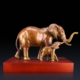 大象铜雕塑 母子大象
