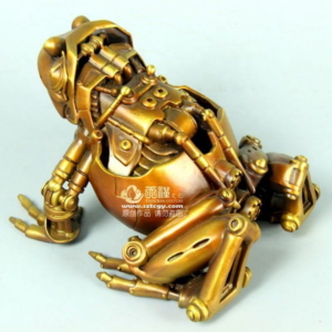 铜青蛙摆件 纯铜机械青蛙 铜雕手办