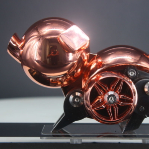 金猪聚福 机械猪模型 金属模玩手办